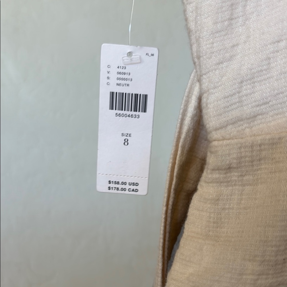 Anthropologie Beige Textured Jumpsuit - Picture 6 of 8